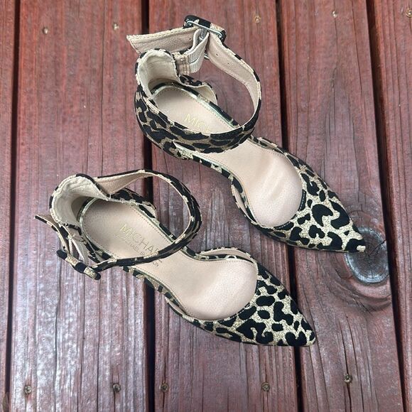 Michael Leopard Print Heels Stillettos - Picture 3 of 8